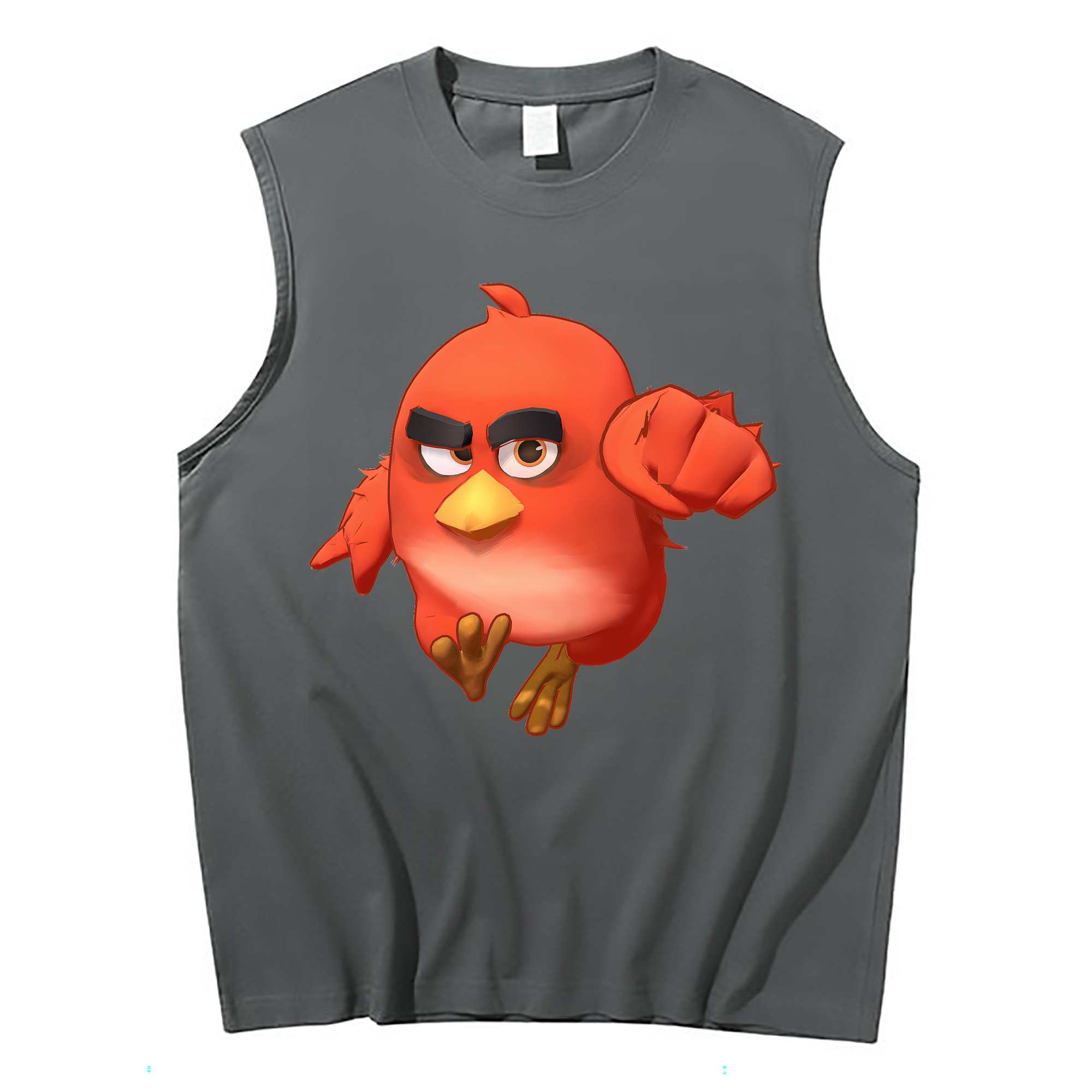 （画像用） Angry Birds アングリーバード コットン100％タンクトップ（フロントプリント）
